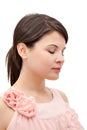 Young woman with eyes closed Royalty Free Stock Photo