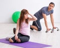 Young woman feeling bad during training in first aid concept Royalty Free Stock Photo