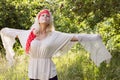 Young woman feeling free in summer Royalty Free Stock Photo