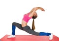Young woman fitness exercises Royalty Free Stock Photo