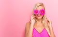 Young woman with flowers Royalty Free Stock Photo