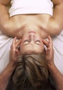 Young woman getting Massage Royalty Free Stock Photo