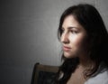 Young woman glancing away Royalty Free Stock Photo