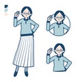 A young woman with glasses with Just a bit Hand sign images