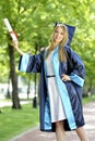 Young woman graduate Royalty Free Stock Photo