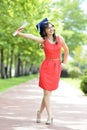 Young woman graduate Royalty Free Stock Photo