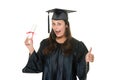 Young Woman Graduate Receives Royalty Free Stock Photo