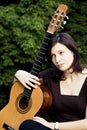 Young woman with guitar