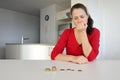 Young woman having financial problems