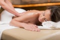 Young woman having a massage Royalty Free Stock Photo