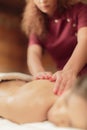 Young woman having a massage Royalty Free Stock Photo