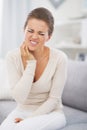 Young woman having toothache Royalty Free Stock Photo