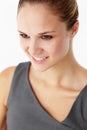 Young woman head and shoulders Royalty Free Stock Photo