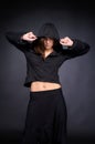 Young woman in hip hop style Royalty Free Stock Photo