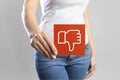 Social media dislike sign Royalty Free Stock Photo