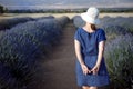 Young woman at levander field