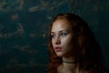 Young woman posing in a studio Royalty Free Stock Photo