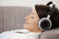 Young woman listening music Royalty Free Stock Photo