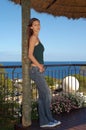 Young Woman Looking at Camera - Ocean View - Model