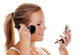 Young woman on make-up Royalty Free Stock Photo