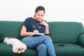 Young woman making notes in her journal Royalty Free Stock Photo