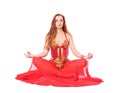 Young woman meditating