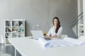 Young woman in the office Royalty Free Stock Photo