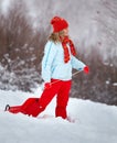 Young woman outdoor in winter
