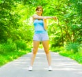 Young Woman Outdoor Workout Royalty Free Stock Photo