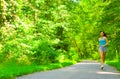 Young Woman Outdoor Workout Royalty Free Stock Photo