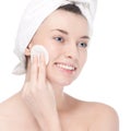 Young woman with perfect health skin of face Royalty Free Stock Photo