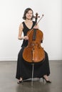 Young Woman Playing Cello