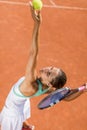 Young woman playing tennis Royalty Free Stock Photo