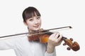 Young Woman Playing Violin Royalty Free Stock Photo