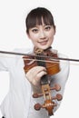 Young Woman Playing Violin Royalty Free Stock Photo