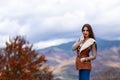 Young woman portrait in autumn color Royalty Free Stock Photo