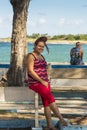 Young woman posing Cojimar Cuba