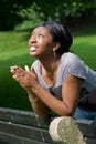 Young Woman Praying Royalty Free Stock Photo