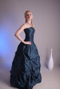Young woman with prom dress Royalty Free Stock Photo