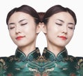 Young woman in Qipao Digital Composite