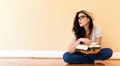 Young woman reading a book Royalty Free Stock Photo