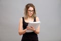 Young woman is reading a book Royalty Free Stock Photo