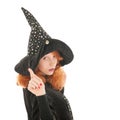 Young woman as Evil witch