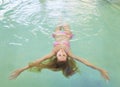 Young woman relaxing in the water Royalty Free Stock Photo