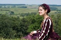 Young woman in renaissance dress Royalty Free Stock Photo