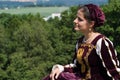 Young woman in renaissance dress Royalty Free Stock Photo