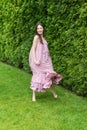 Young woman resting and having fun in the park Royalty Free Stock Photo