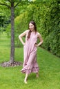 Young woman resting and having fun in the park Royalty Free Stock Photo