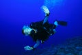 Young Woman Scuba Diver Royalty Free Stock Photo