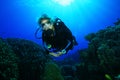 Young Woman Scuba Diver Royalty Free Stock Photo